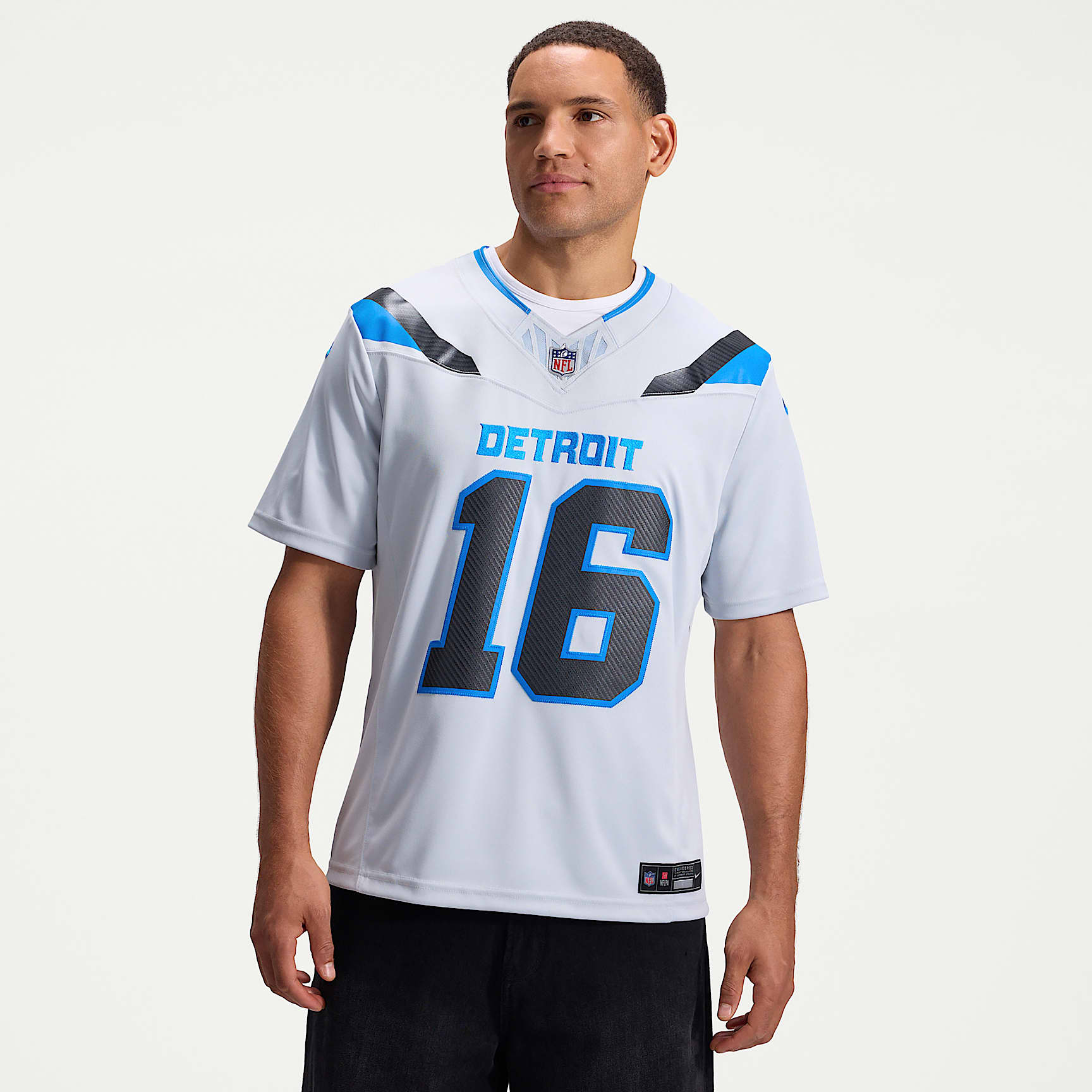 NFL フットボール　ユニフォーム M Jared Goff Detroit Lions Rivalries Collection Men's Nike Dri-FIT